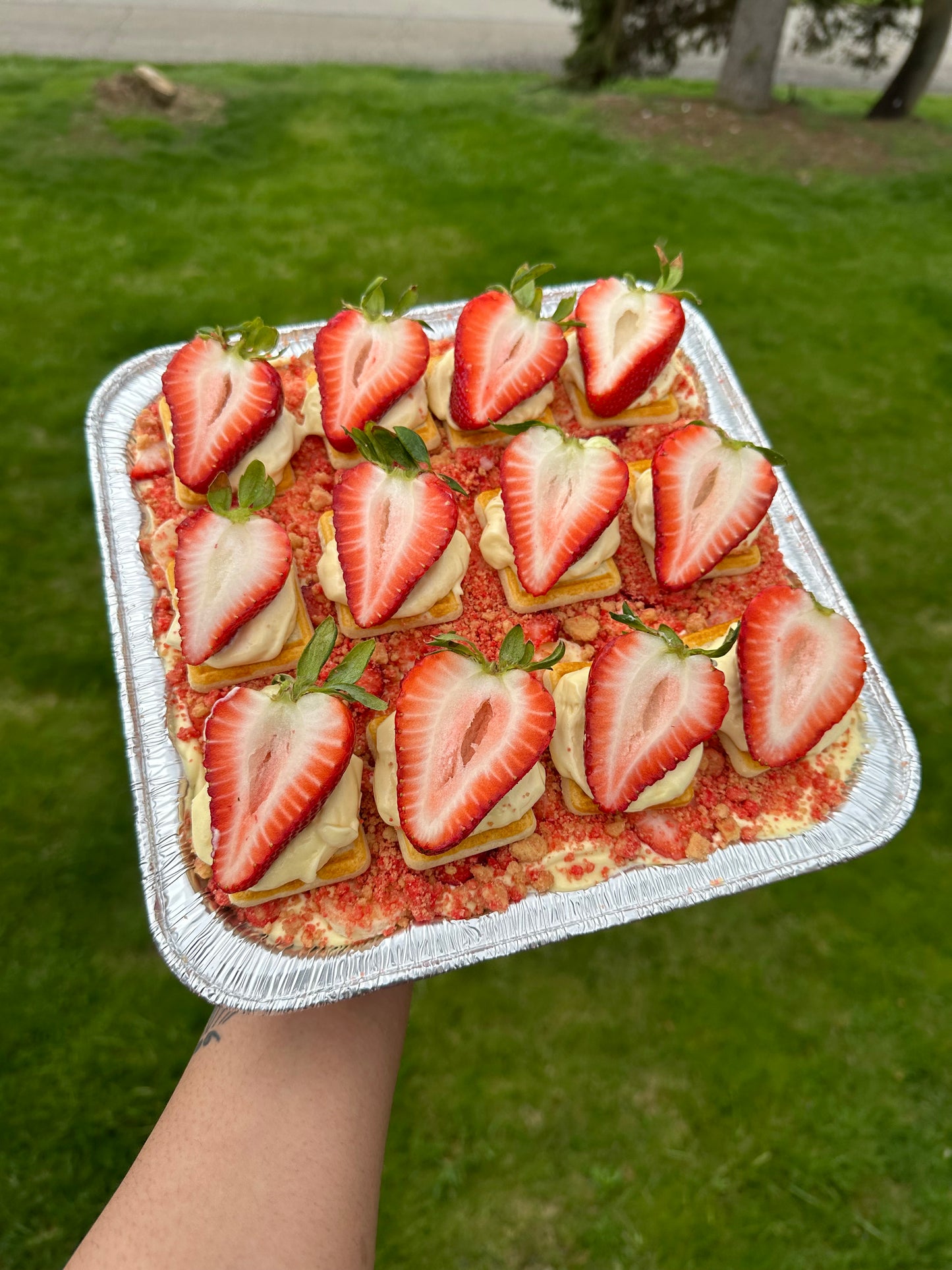 Strawberry Crunch Banana Pudding